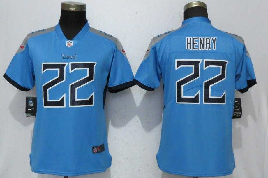 Women Nike Titans 22 Derrick Henry Light Blue 2018 Vapor Untouchable Limited Jersey,We sell and wholesale Women Nike Titans 22 Derrick Henry Light Blue 2018 Vapor Untouchable Limited Jersey on line form chian!